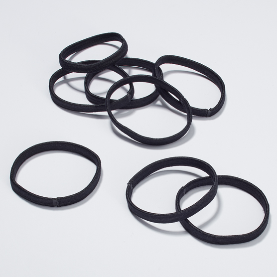 Black hair outlet elastics